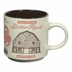 Silver Buffalo Yellowstone Dutton Ranch Ceramic Mug | Coffee Cup Official